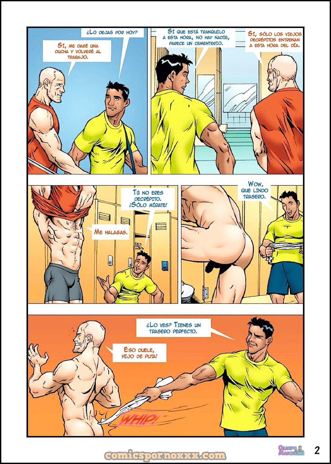 Entrenador Musculoso Folla a un Gay Maduro - 2 - Comics Porno - Hentai Manga - Cartoon XXX