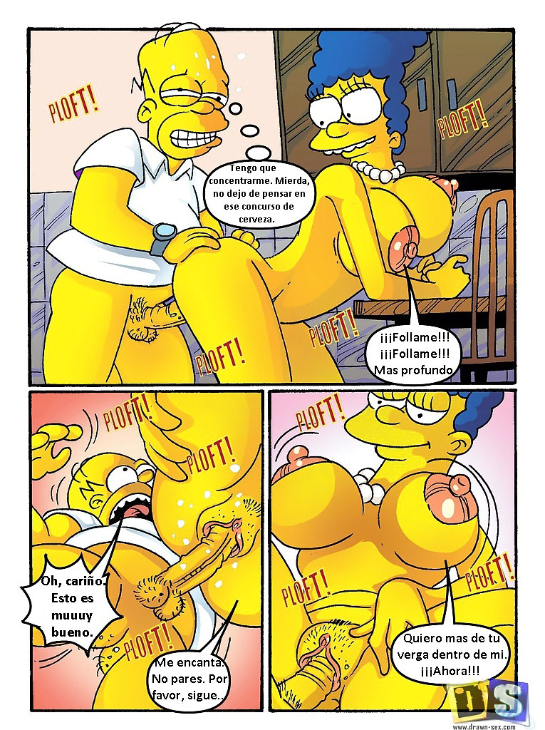La Sorpresa de Marge Simpson al Sentir el Pene de Ned Flanders en el Culo (DrawnSex) - 3 - Comics Porno - Hentai Manga - Cartoon XXX