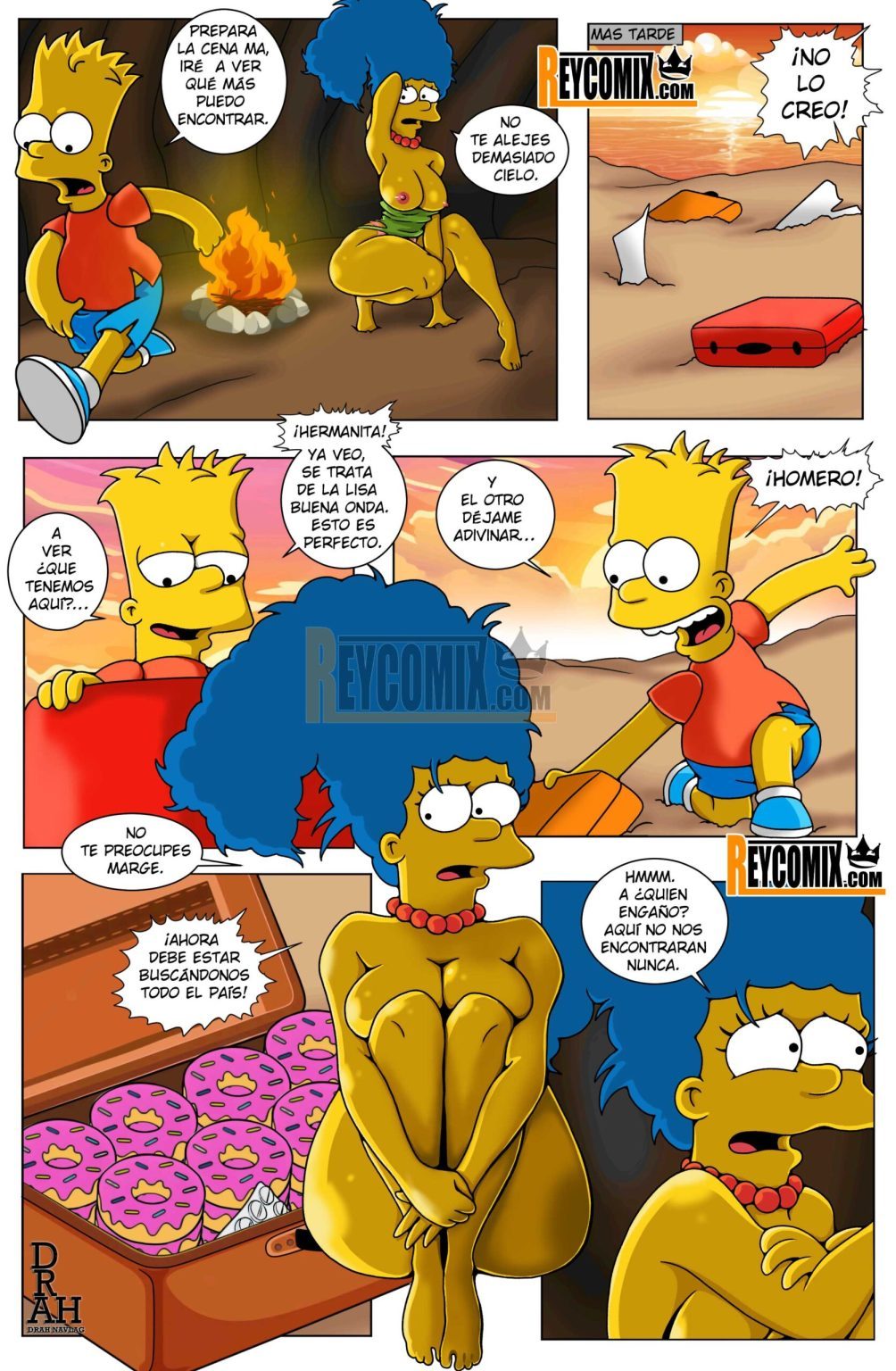 Marge y Bart Simpson Culean en una Isla Paraiso - 10 - Comics Porno - Hentai Manga - Cartoon XXX