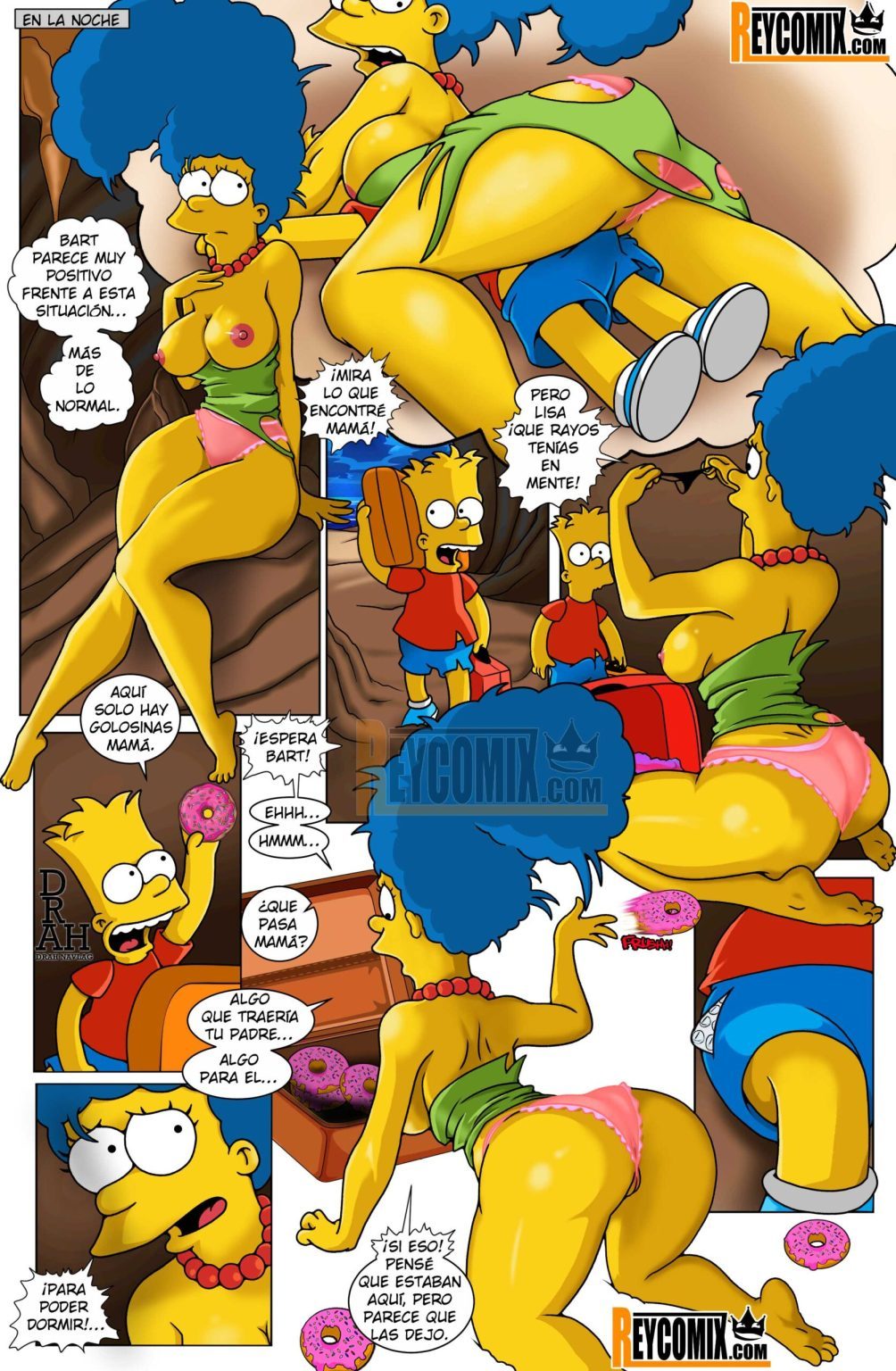 Marge y Bart Simpson Culean en una Isla Paraiso - 11 - Comics Porno - Hentai Manga - Cartoon XXX