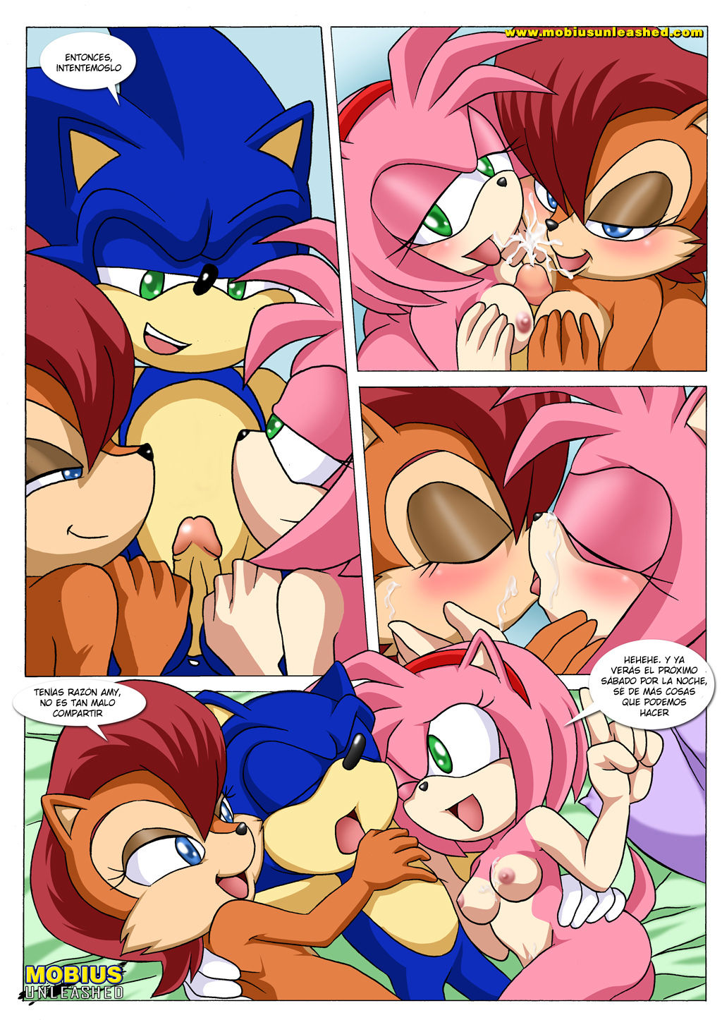 Divertida Noche de Sábado #1 (Saga Completa de Sonic, Sally, Amy, Tails, Knuckles) - 12 - Comics Porno - Hentai Manga - Cartoon XXX
