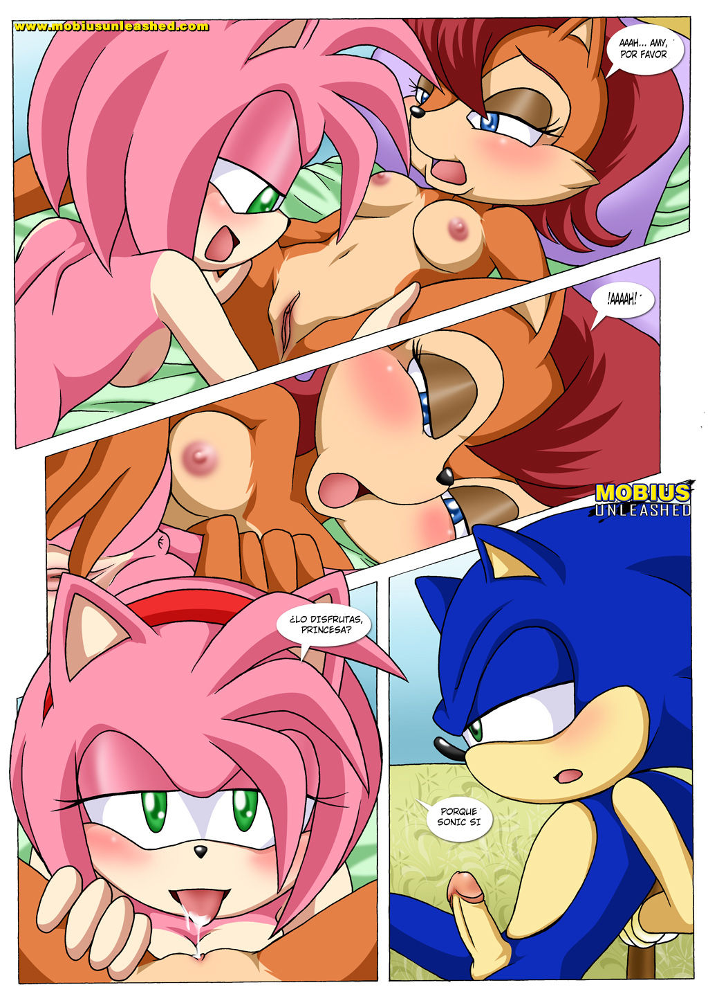 Divertida Noche de Sábado #1 (Saga Completa de Sonic, Sally, Amy, Tails, Knuckles) - 3 - Comics Porno - Hentai Manga - Cartoon XXX