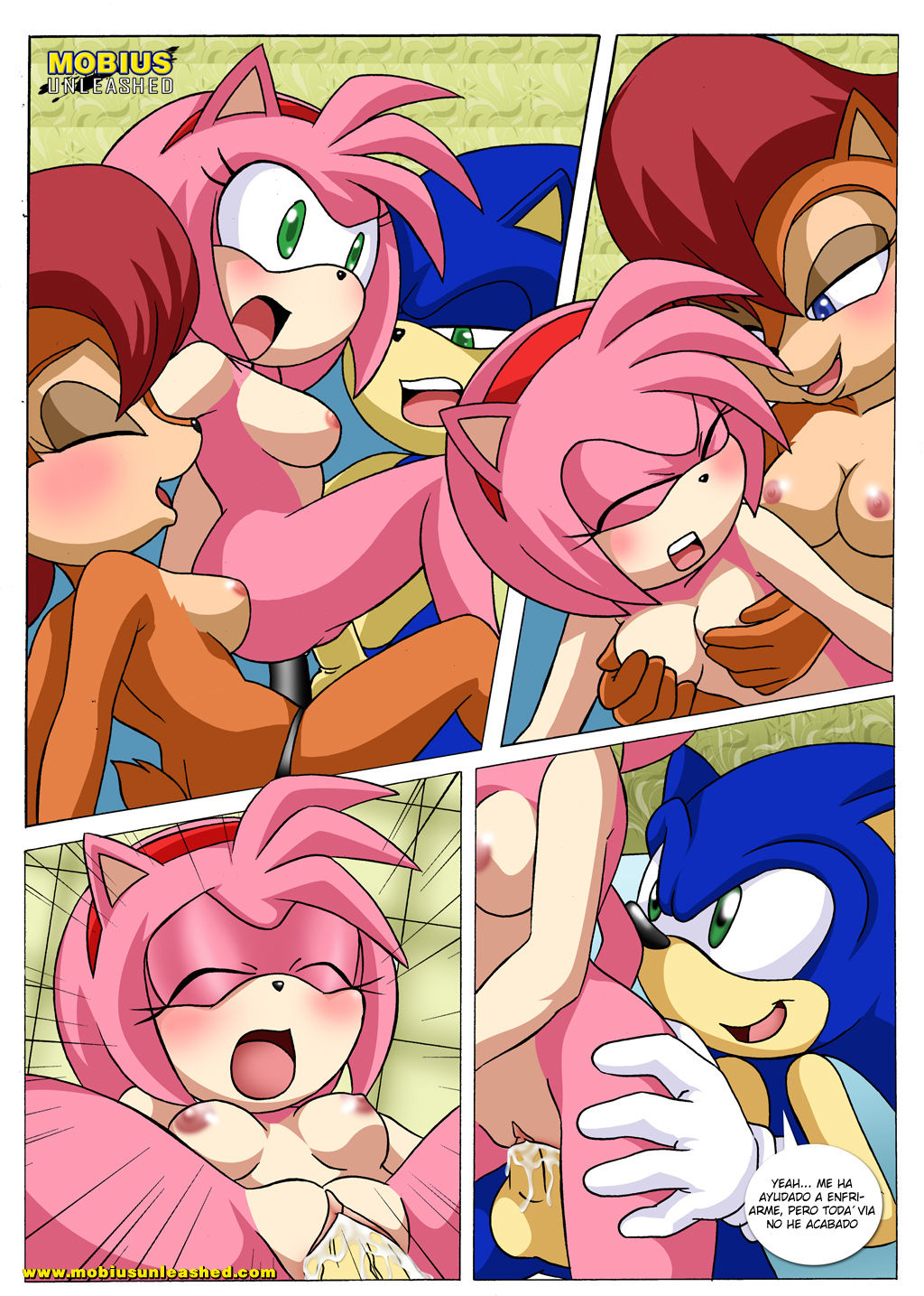 Divertida Noche de Sábado #1 (Saga Completa de Sonic, Sally, Amy, Tails, Knuckles) - 8 - Comics Porno - Hentai Manga - Cartoon XXX