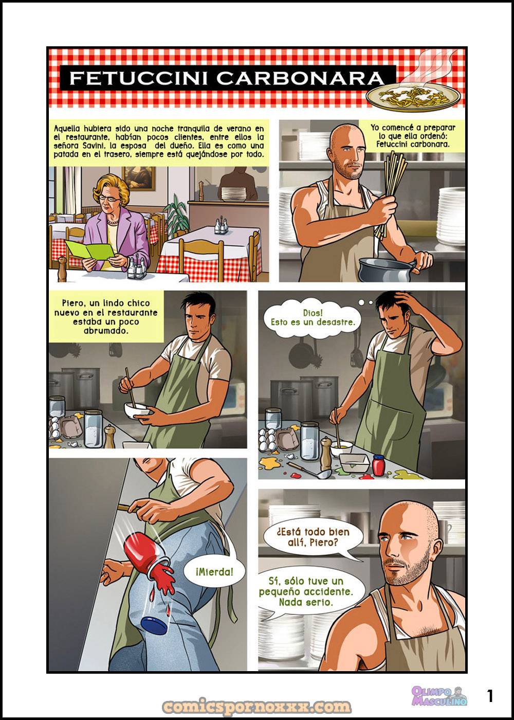Sexo Gay en la Cocina del Restaurant - 1 - Comics Porno - Hentai Manga - Cartoon XXX