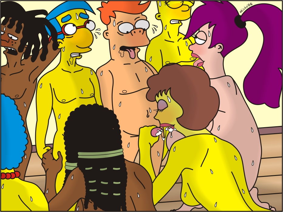 Los Simpson y Futurama Follando Juntos - 2 - Comics Porno - Hentai Manga - Cartoon XXX